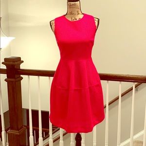 Ivanka Trump bright coral dress